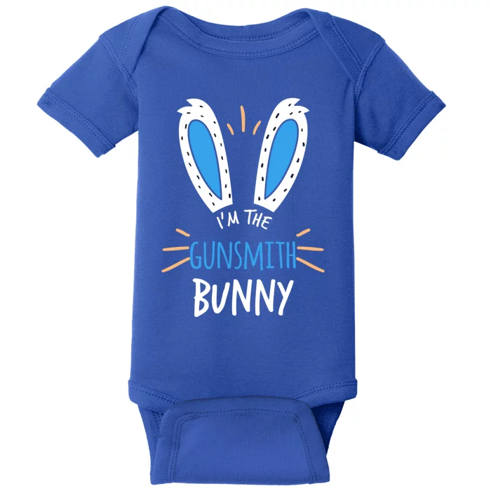 I'm The Gunsmith Bunny Ears Worker Easter Sunday Cool Gift Baby Bodysuit