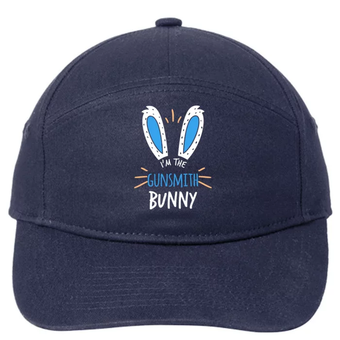 I'm The Gunsmith Bunny Ears Worker Easter Sunday Cool Gift 7-Panel Snapback Hat