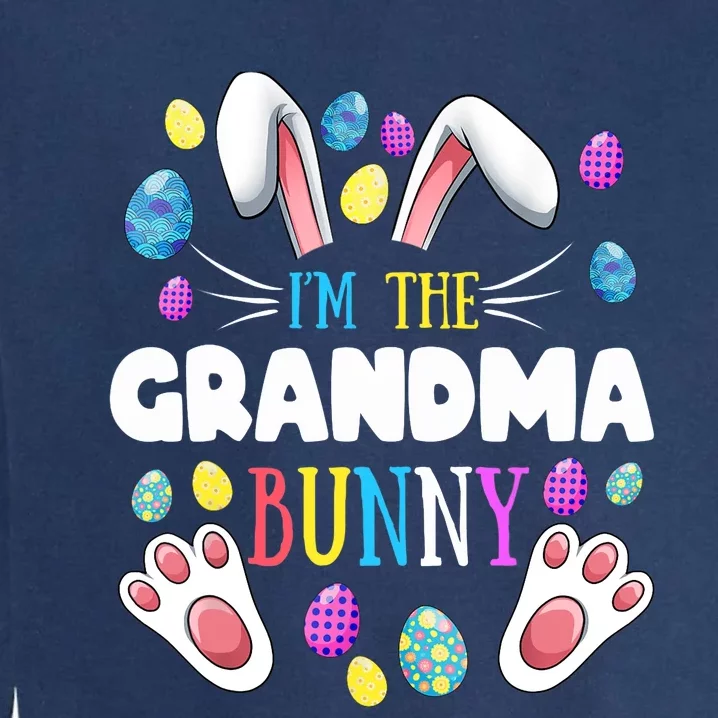 I'm The Grandma Bunny Matching Family Easter Party Garment-Dyed Sweatshirt