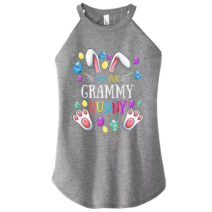 I'm The Grammy Bunny Matching Family Easter Party Women’s Perfect Tri Rocker Tank