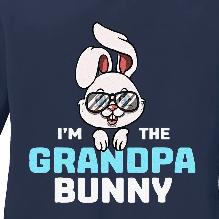 I'm The Grandpa Bunny Matching Family Easter Party Ladies Long Sleeve Shirt