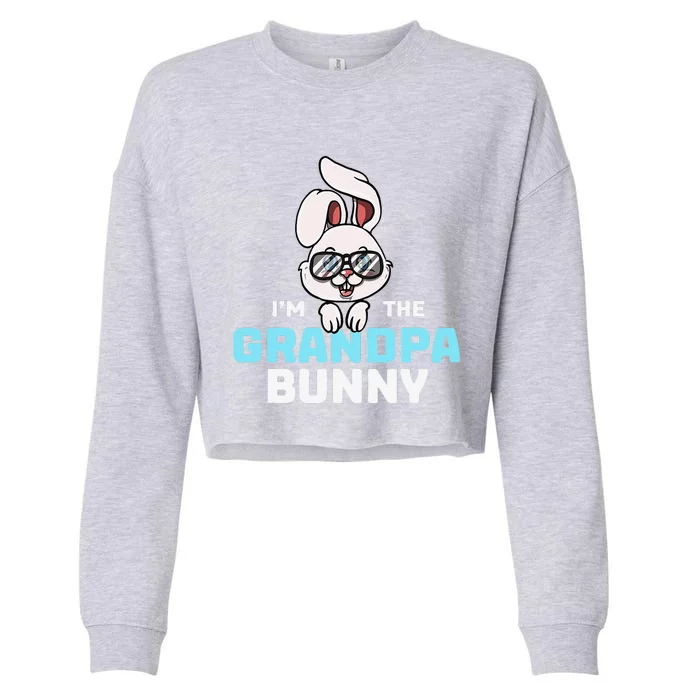 I'm The Grandpa Bunny Matching Family Easter Party Cropped Pullover Crew