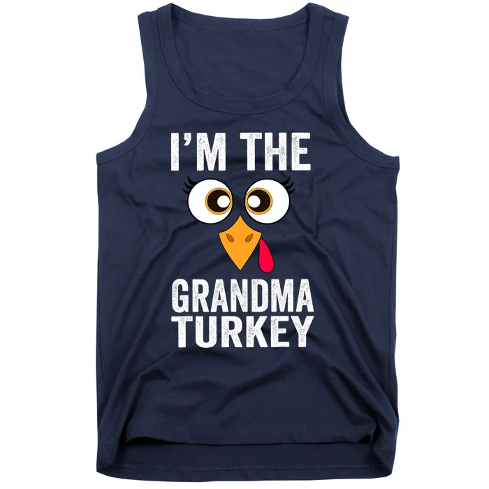 I'm The Grandma Turkey Thanksgiving Family Matching Grandma Tank Top