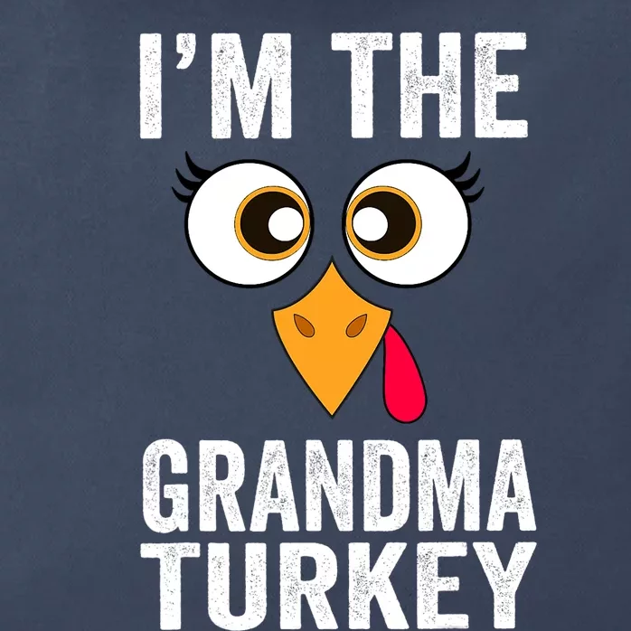 I'm The Grandma Turkey Thanksgiving Family Matching Grandma Zip Tote Bag