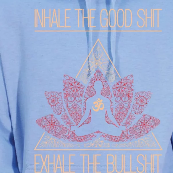 Inhale The Good Shit Exhale The Bullshit Yoga Inspired Funny Gift Meaningful Gif Unisex Surf Hoodie