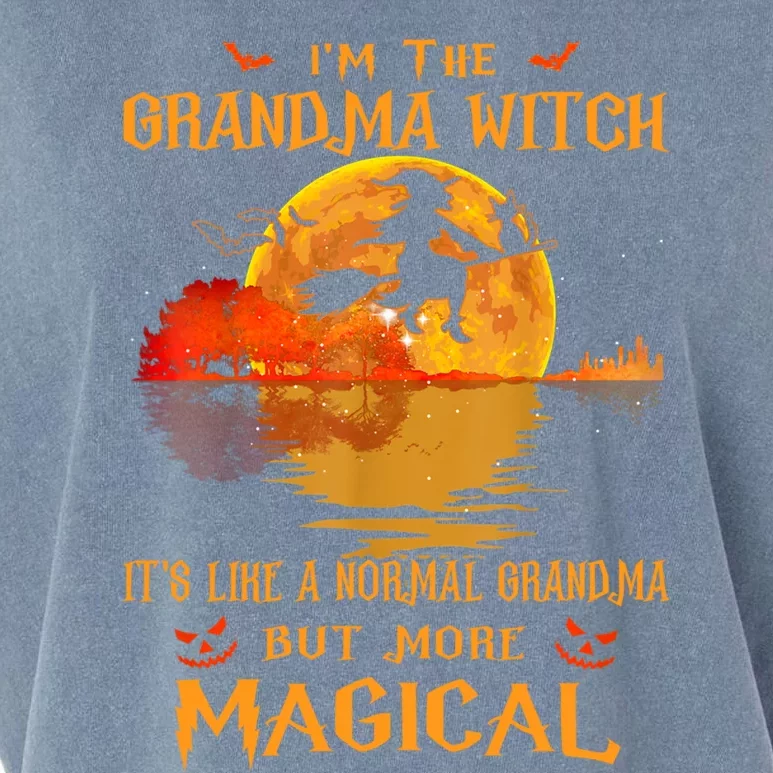 Im The Grandma Witch Its Like A Normal Grandma Halloween Gift Garment-Dyed Women's Muscle Tee