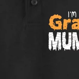 Im The Grand Mummy Funny Family Halloween Dry Zone Grid Performance Polo