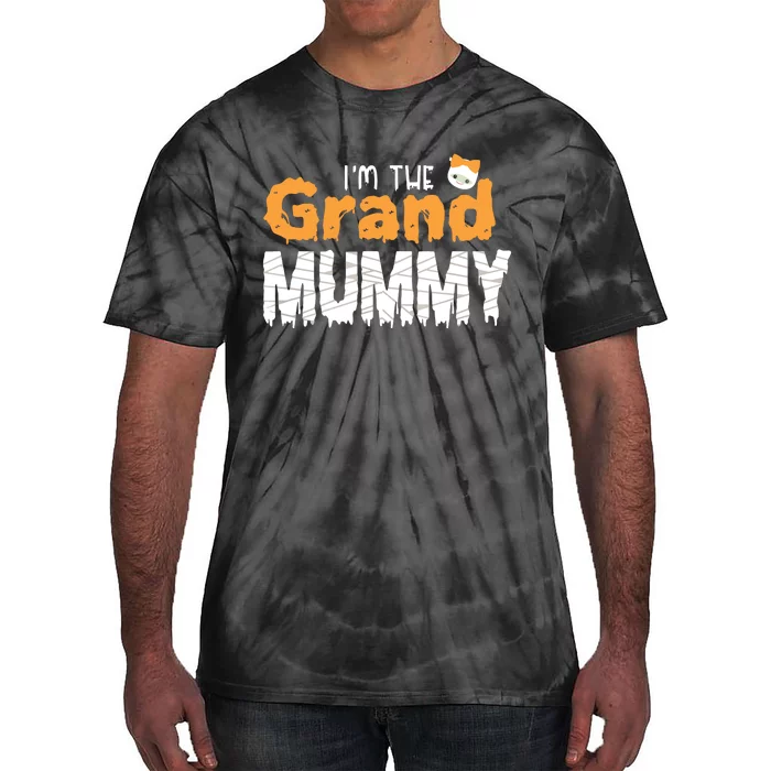 Im The Grand Mummy Funny Family Halloween Tie-Dye T-Shirt