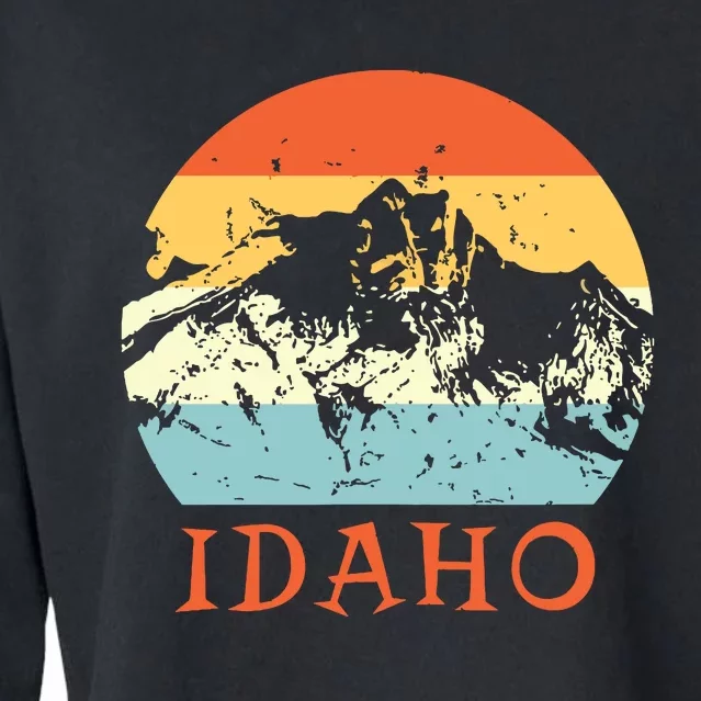 Idaho The Gem State Idaho Cropped Pullover Crew