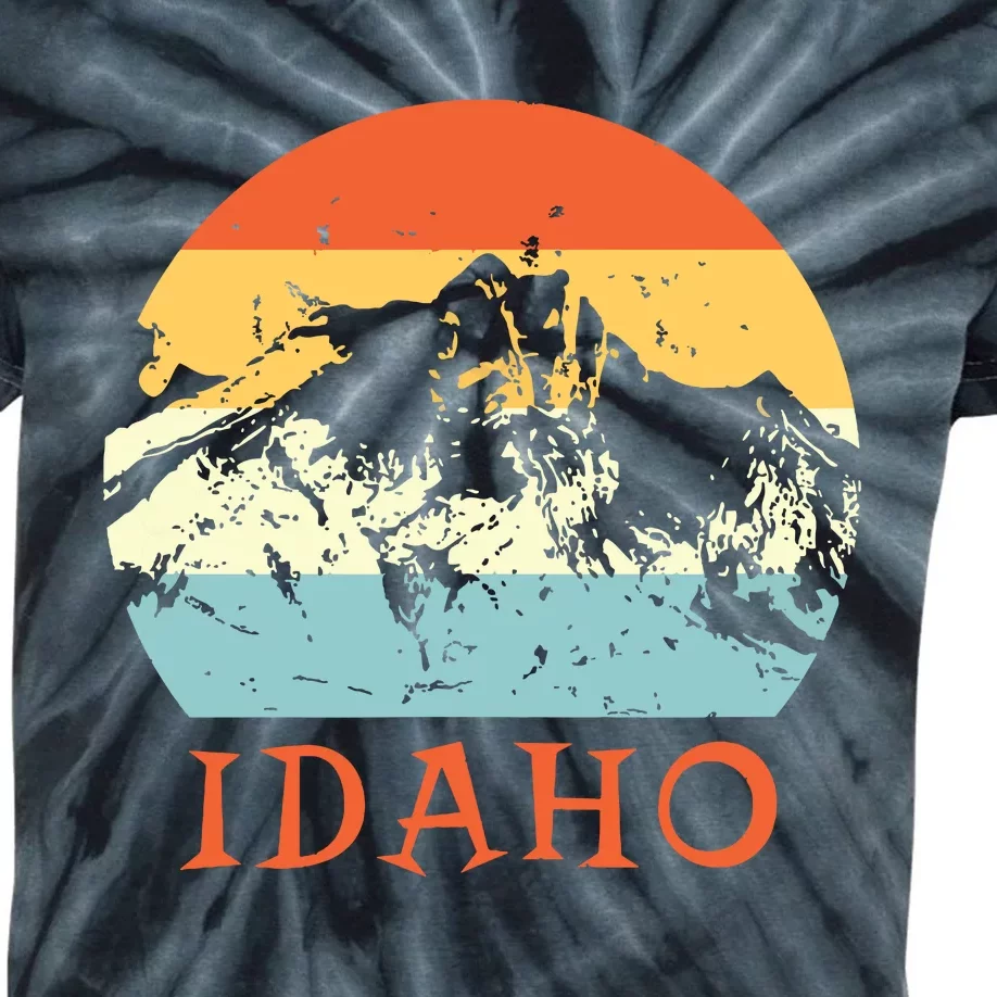 Idaho The Gem State Idaho Kids Tie-Dye T-Shirt