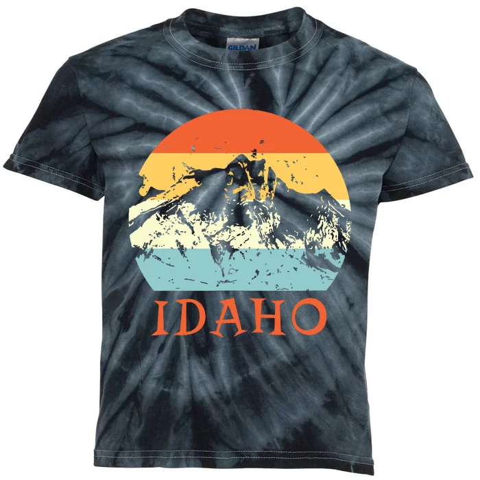 Idaho The Gem State Idaho Kids Tie-Dye T-Shirt