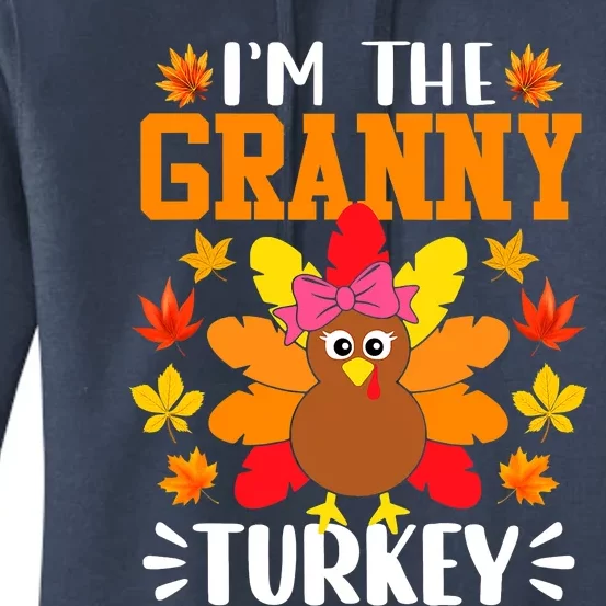 I'm The Granny Turkey Thanksgiving Thankful Blessed Pumpkin Women's Pullover Hoodie