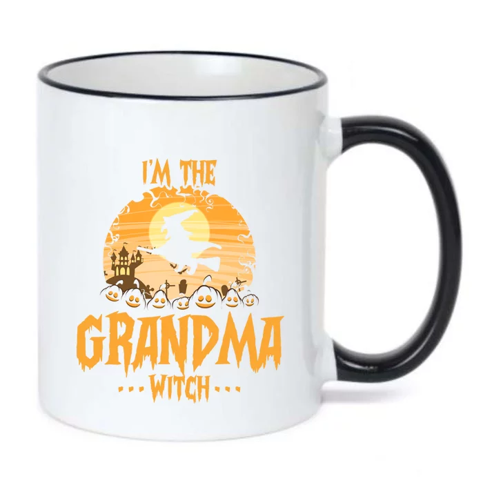 Im The Grandma Witch Matching Family Halloween Party Great Gift Black Color Changing Mug