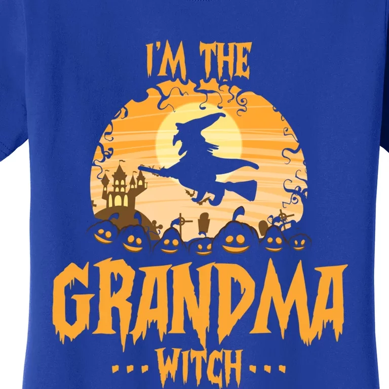 Im The Grandma Witch Matching Family Halloween Party Great Gift Women's T-Shirt