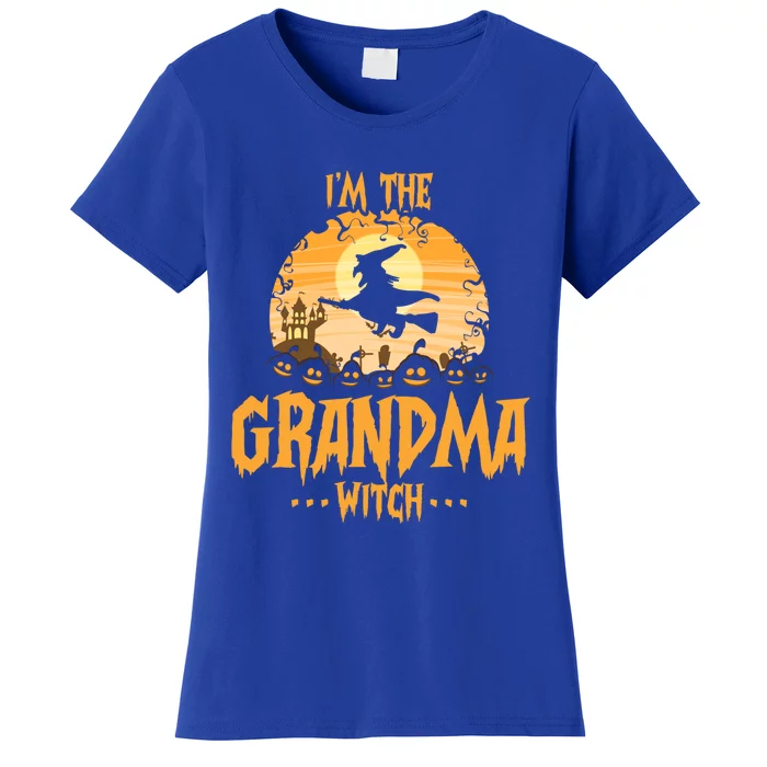 Im The Grandma Witch Matching Family Halloween Party Great Gift Women's T-Shirt