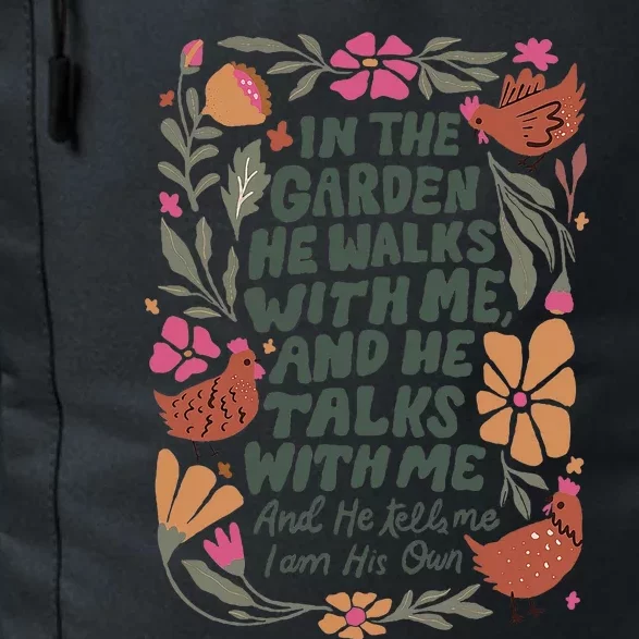 In The Garden He Walks With Me And He Talks With Me Daily Commute Backpack