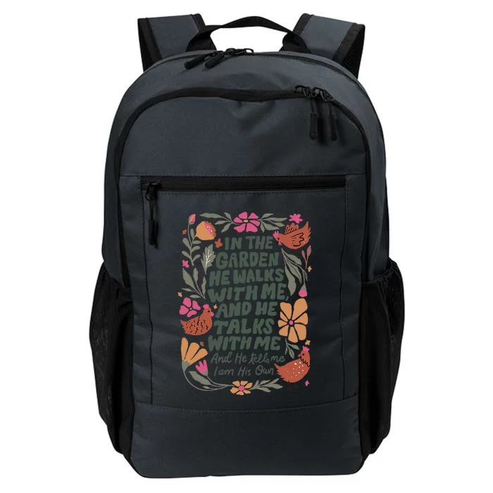 In The Garden He Walks With Me And He Talks With Me Daily Commute Backpack