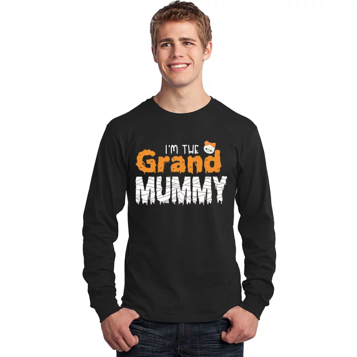 Im The Grand Mummy Funny Grandma Family Halloween Long Sleeve Shirt