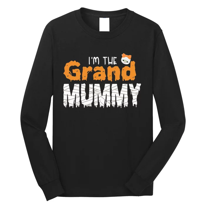 Im The Grand Mummy Funny Grandma Family Halloween Long Sleeve Shirt