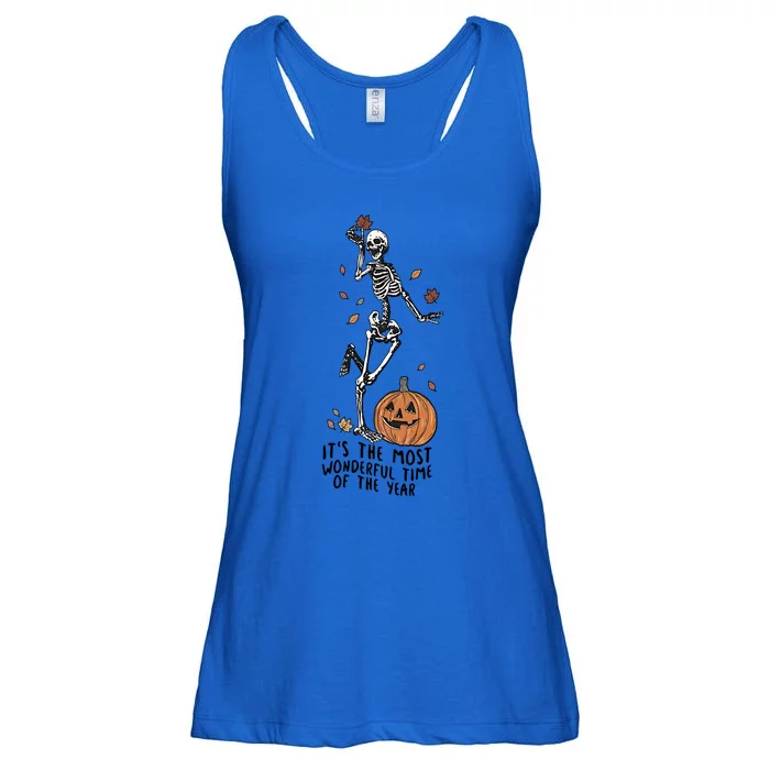 Its The Greatest Time Of The Year Funny Skeleton Halloween Cute Gift Ladies Essential Flowy Tank