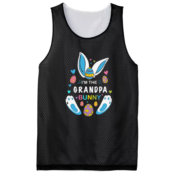 I’m The Grandpa Bunny Matching Family Easter Day Gift Father's Day Mesh Reversible Basketball Jersey Tank