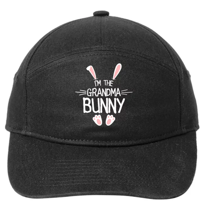 IM The Grandma Bunny Cute Matching Family Easter 7-Panel Snapback Hat