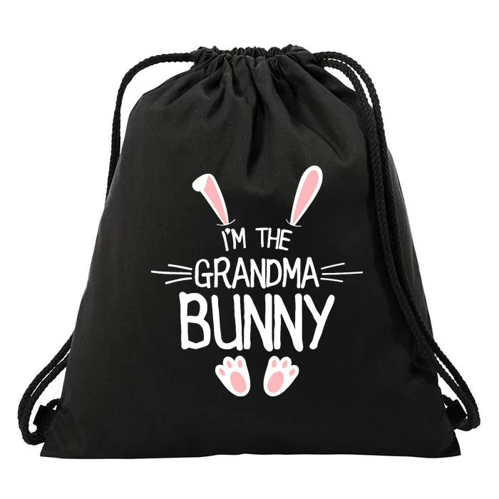 IM The Grandma Bunny Cute Matching Family Easter Drawstring Bag