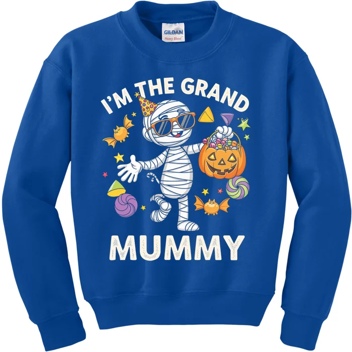 IM The Grand Mummy Halloween Costume Candy Pumpkin Cool Gift Kids Sweatshirt