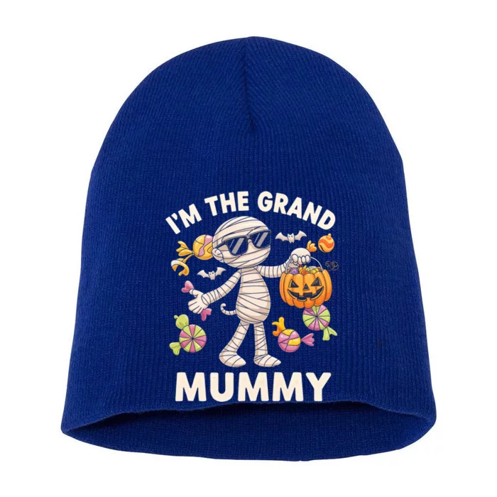 IM The Grand Mummy Halloween Mummy Candy Pumpkin Gift Short Acrylic Beanie