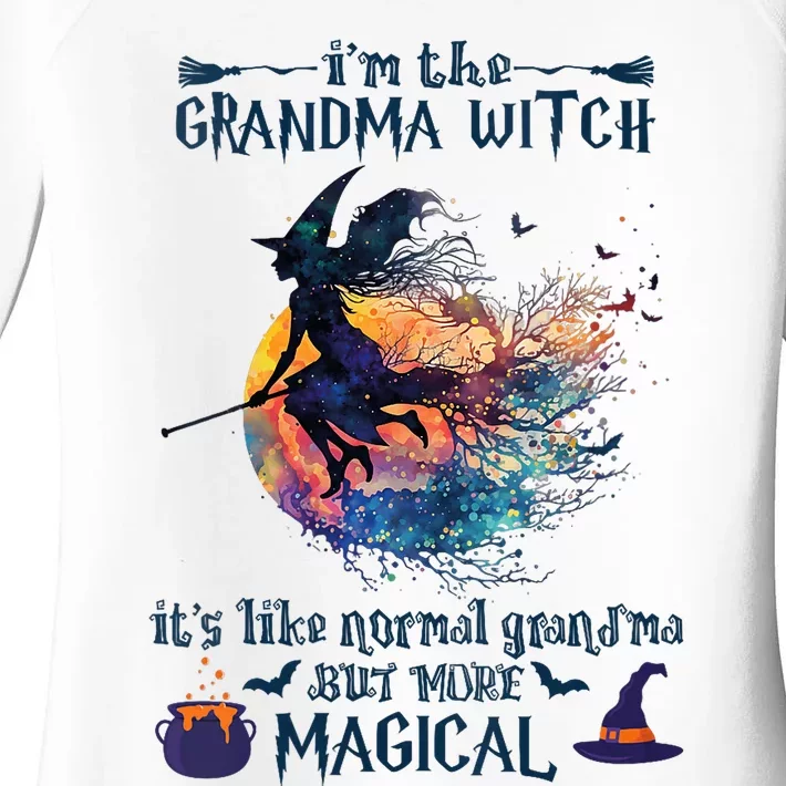 Im The Grandma Witch Like A Normal Grandma Halloween Women's Perfect Tri Tunic Long Sleeve Shirt