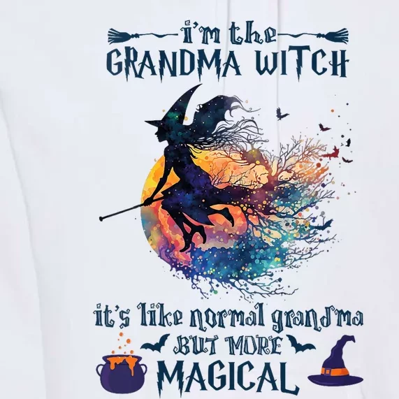 Im The Grandma Witch Like A Normal Grandma Halloween Premium Hoodie