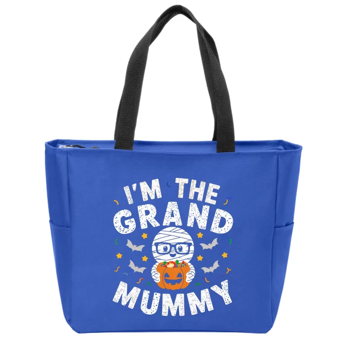 IM The Grand Mummy Halloween Mummy Costume Grandparent Gift Zip Tote Bag