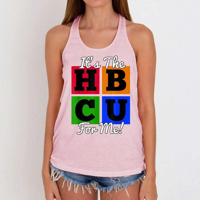 It's The HBCU For Me Apparel Women's Knotted Racerback Tank