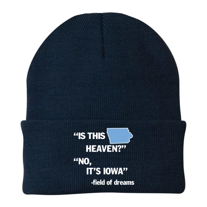 Is This Heaven No Its Iowa Knit Cap Winter Beanie