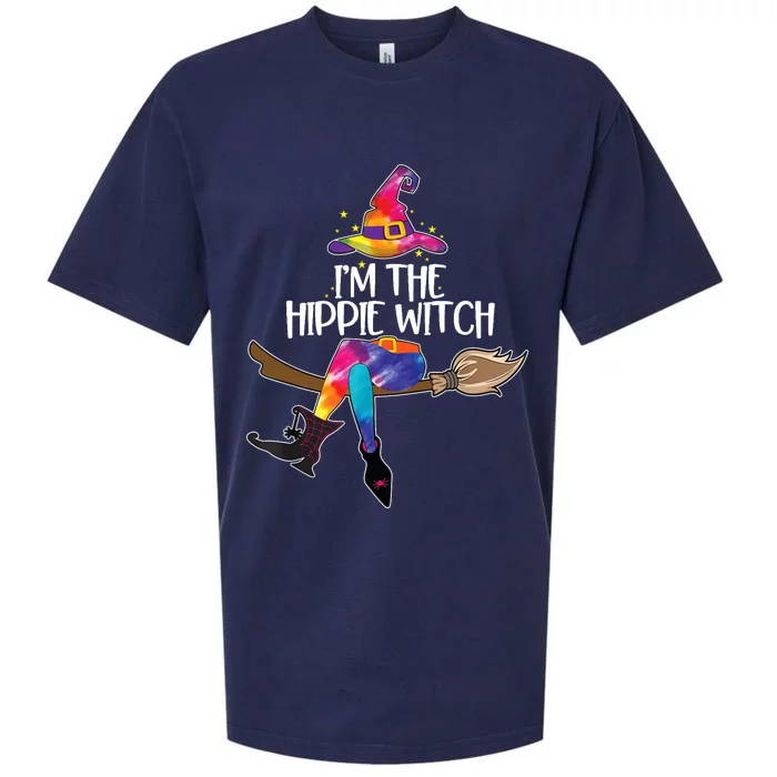 Im The Hippie Witch Halloween Matching Tie Dye Group Sueded Cloud Jersey T-Shirt