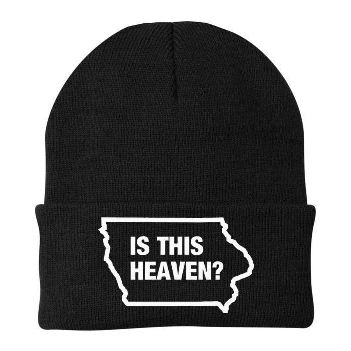 Is This Heaven Funny Iowa Knit Cap Winter Beanie