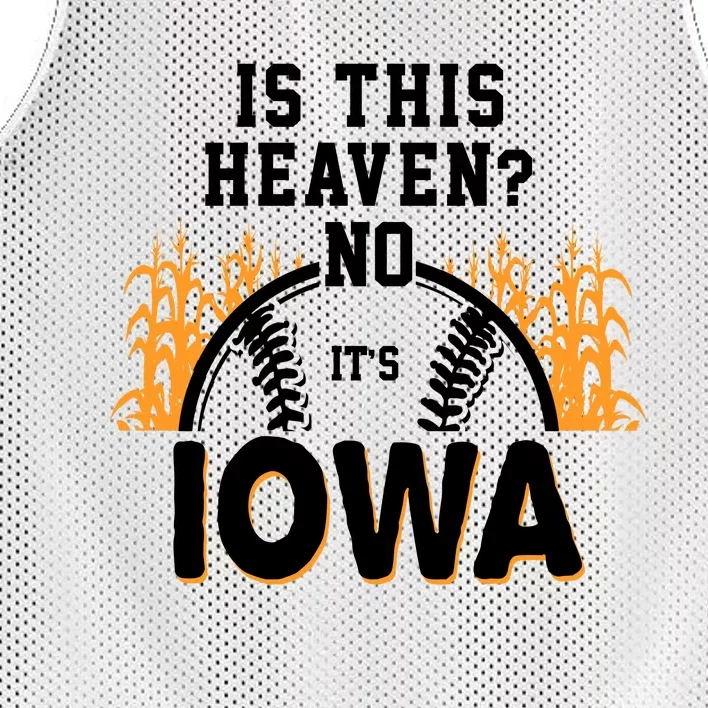 Is This Heaven No It's Iowa Baseball Mesh Reversible Basketball Jersey Tank