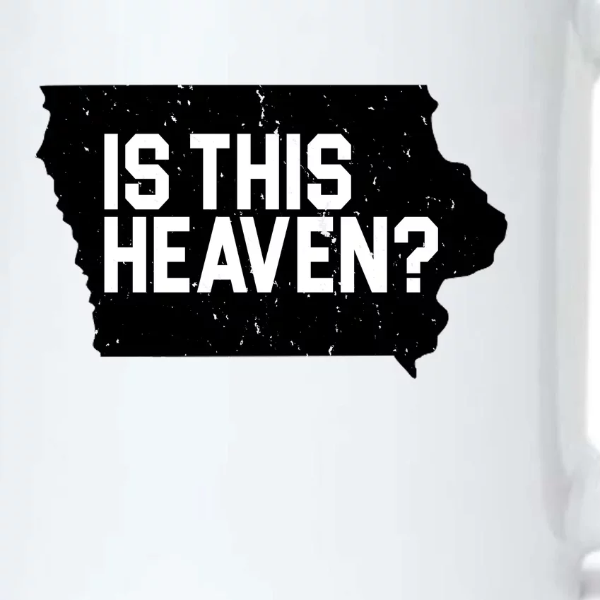 Is This Heaven Iowa Baseball Black Color Changing Mug