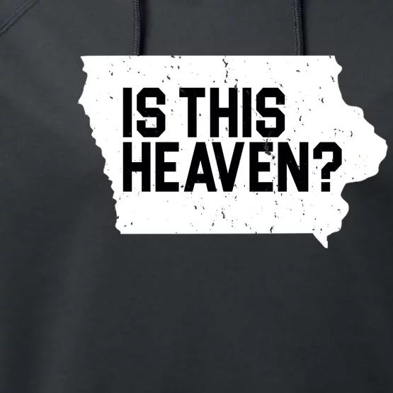 Is This Heaven Iowa Baseball Performance Fleece Hoodie