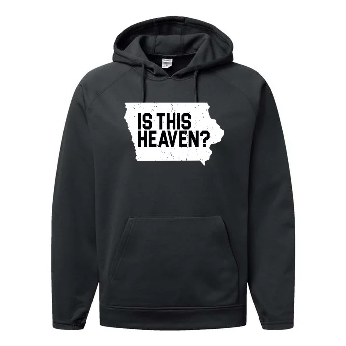 Is This Heaven Iowa Baseball Performance Fleece Hoodie