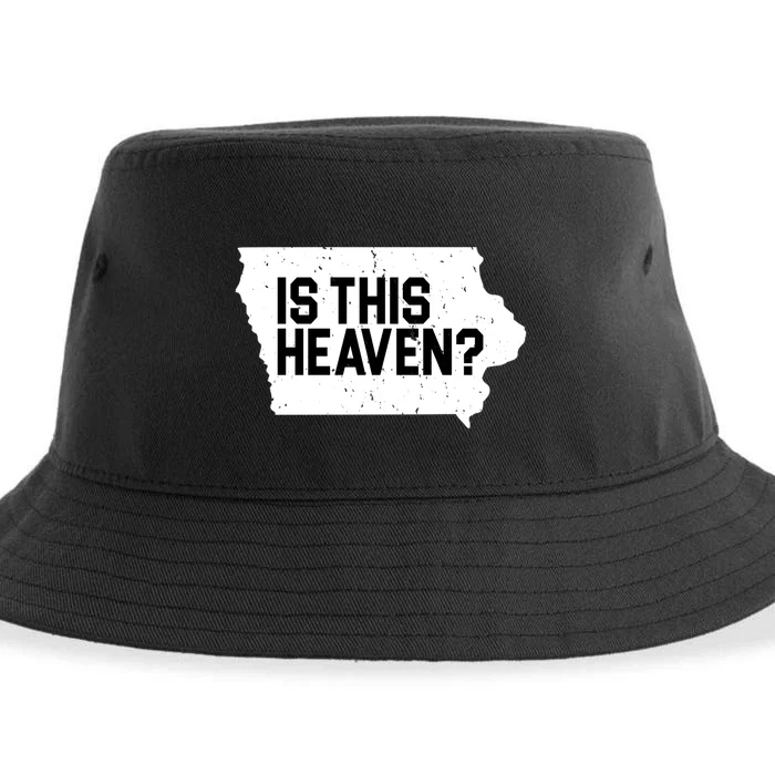 Is This Heaven Iowa Baseball Sustainable Bucket Hat