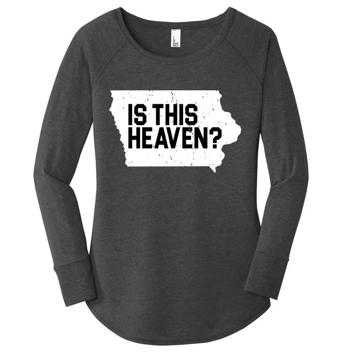 Is This Heaven Iowa Baseball Women's Perfect Tri Tunic Long Sleeve Shirt