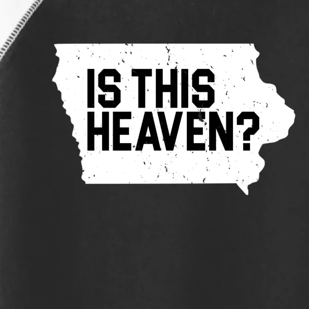 Is This Heaven Iowa Baseball Toddler Fine Jersey T-Shirt