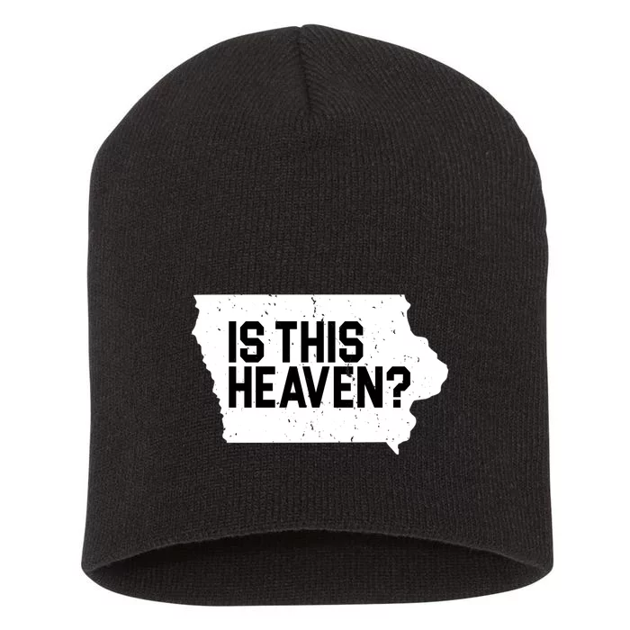 Is This Heaven Iowa Baseball Short Acrylic Beanie