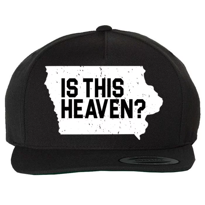 Is This Heaven Iowa Baseball Wool Snapback Cap