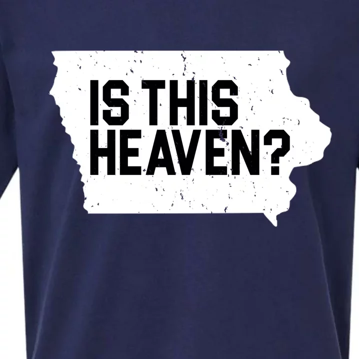 Is This Heaven Iowa Baseball Sueded Cloud Jersey T-Shirt