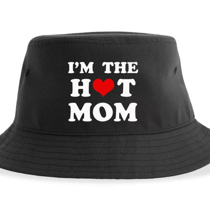 IM The Hot Mom Funny Mom Sustainable Bucket Hat