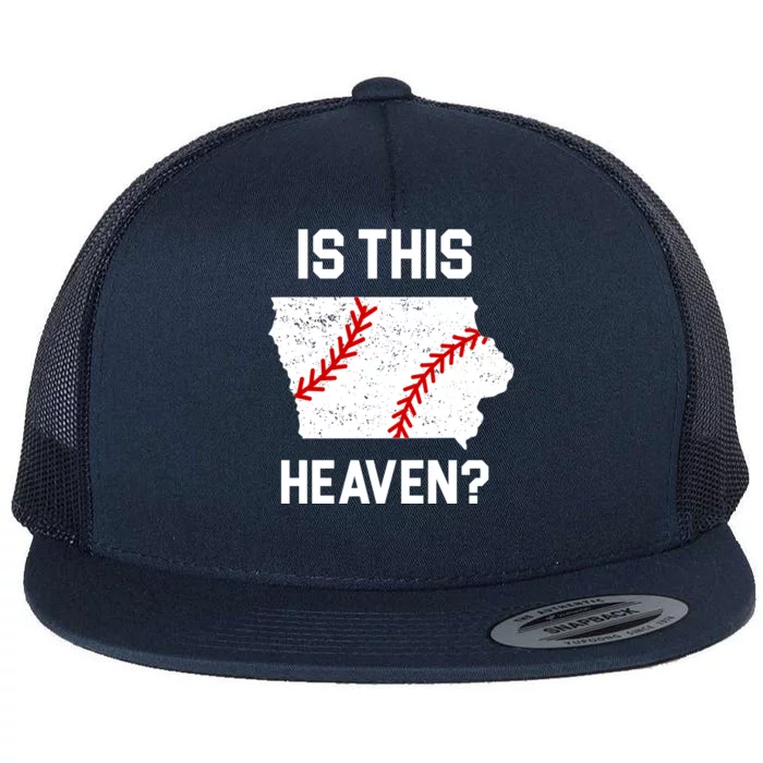 Is This Heaven Iowa Baseball Flat Bill Trucker Hat