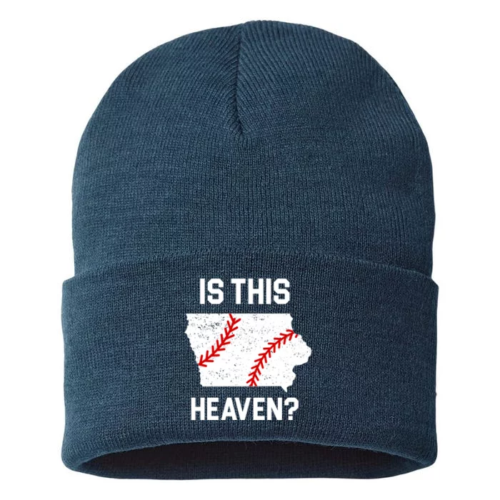 Is This Heaven Iowa Baseball Sustainable Knit Beanie