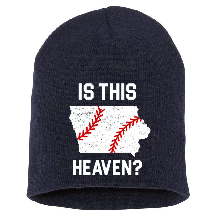 Is This Heaven Iowa Baseball Short Acrylic Beanie